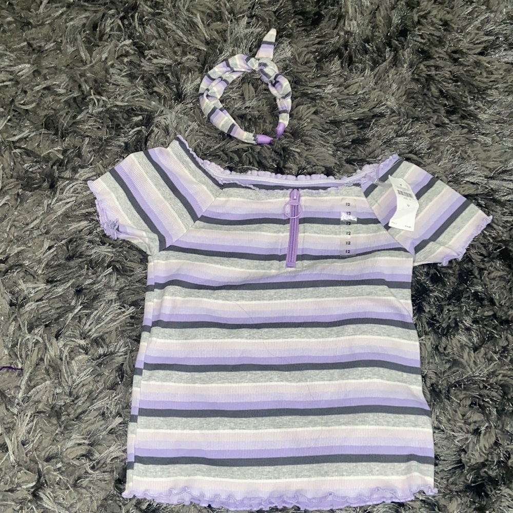 Girls justice top with headband